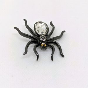 Crystal Spider Brooch Pin